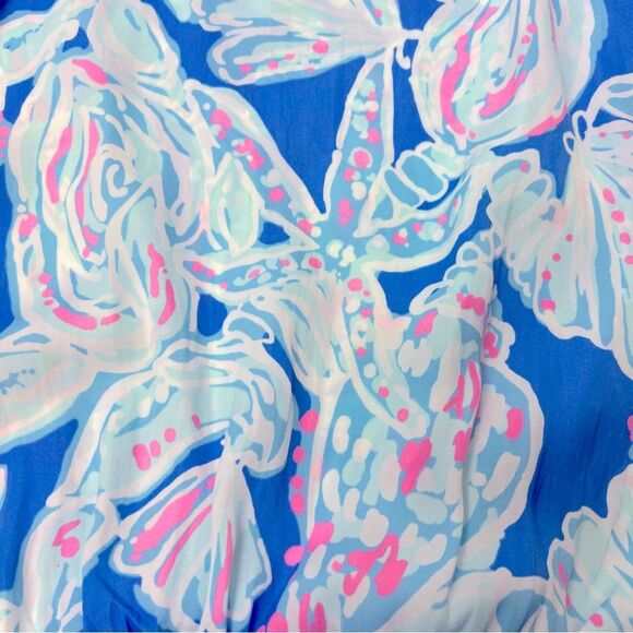 Lilly Pulitzer Deanna Romper Bay Blue Pink Into The Deep
Size S - Picture 6 of 8